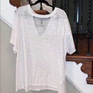 free people tee w built in “choker” - never worn